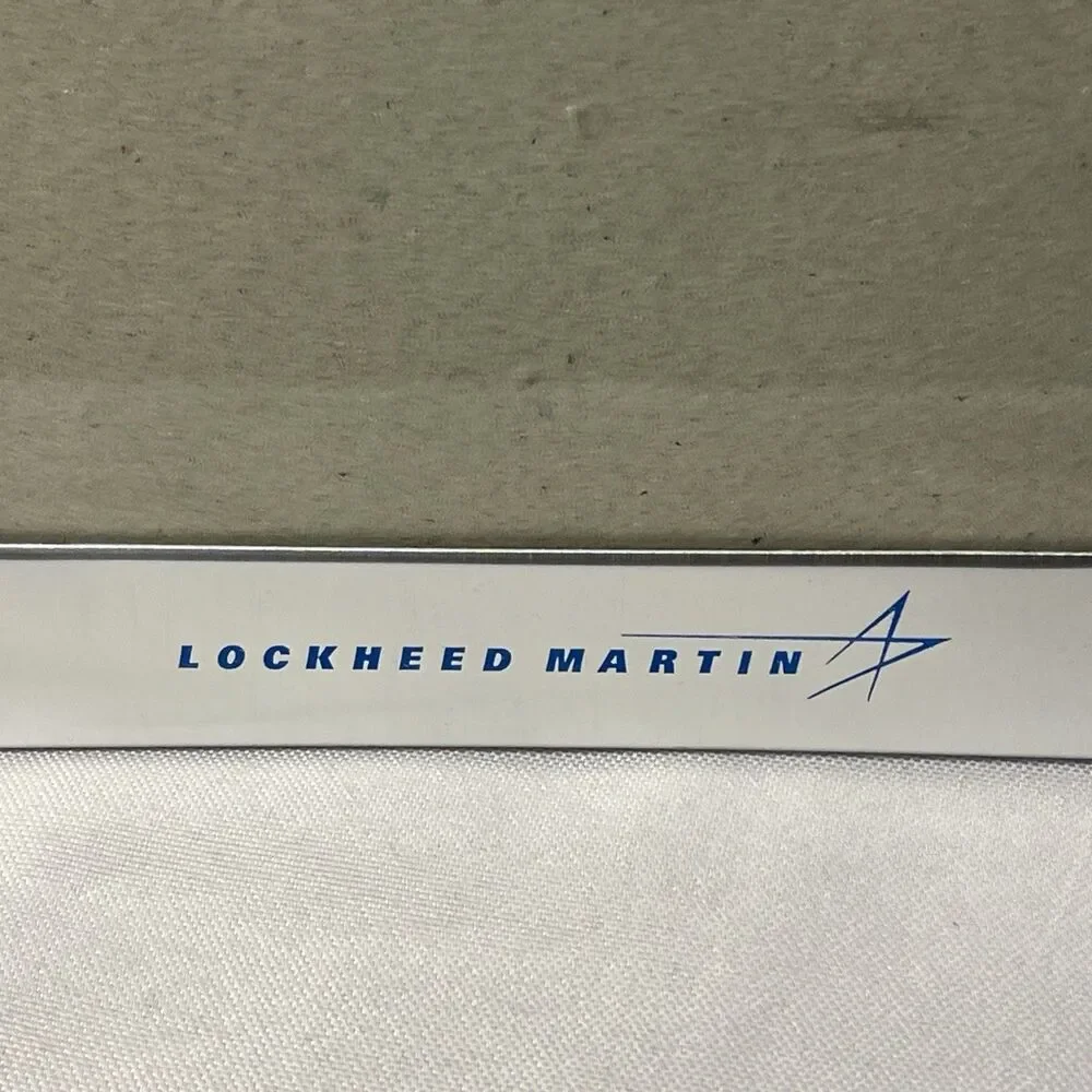 Lockheed Martin Brushed Silver-Tone Metal Picture Frame with Logo